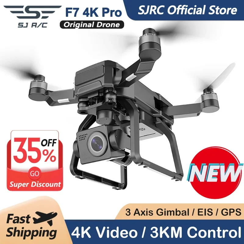 Drone Gimbal - SJRC F7 4K PRO Camera Drone