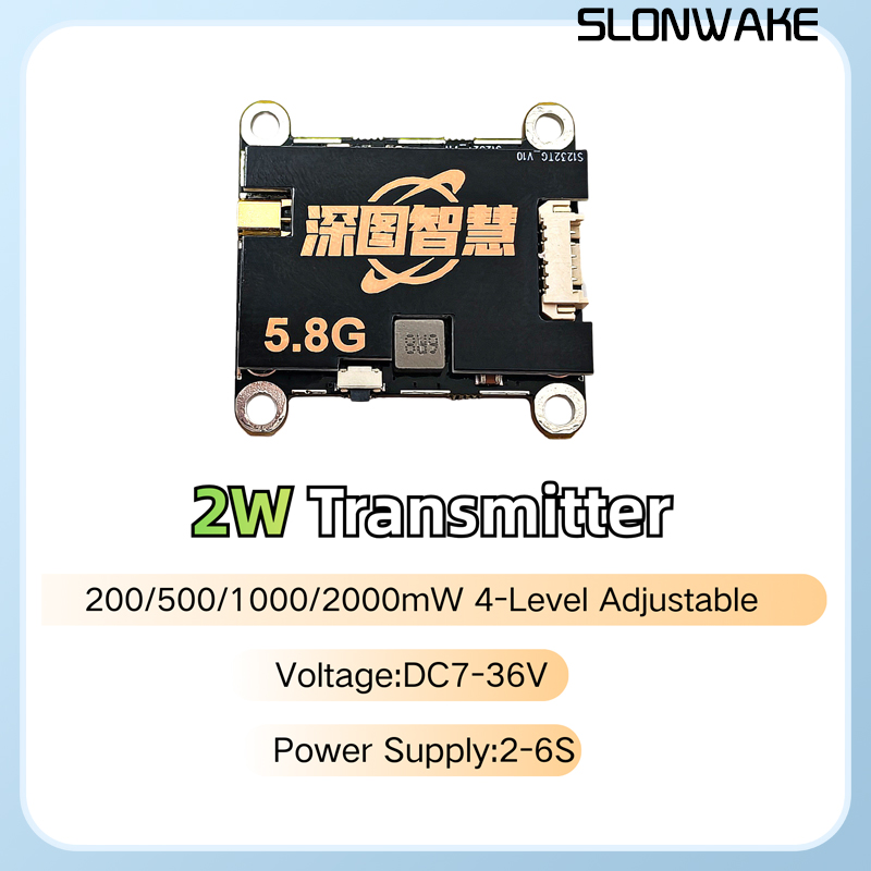 Nadajnik SLONWAKE 5.8G 56CH 2W – Drone Frame recenzja i cena