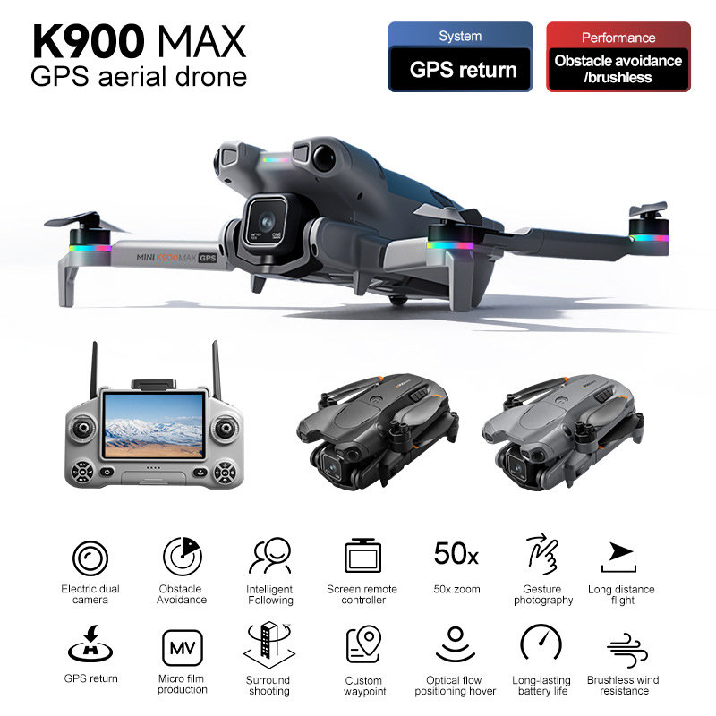 Zestaw drona K900 Max z 4,5-ca – Drone Gps Mount recenzja i cena